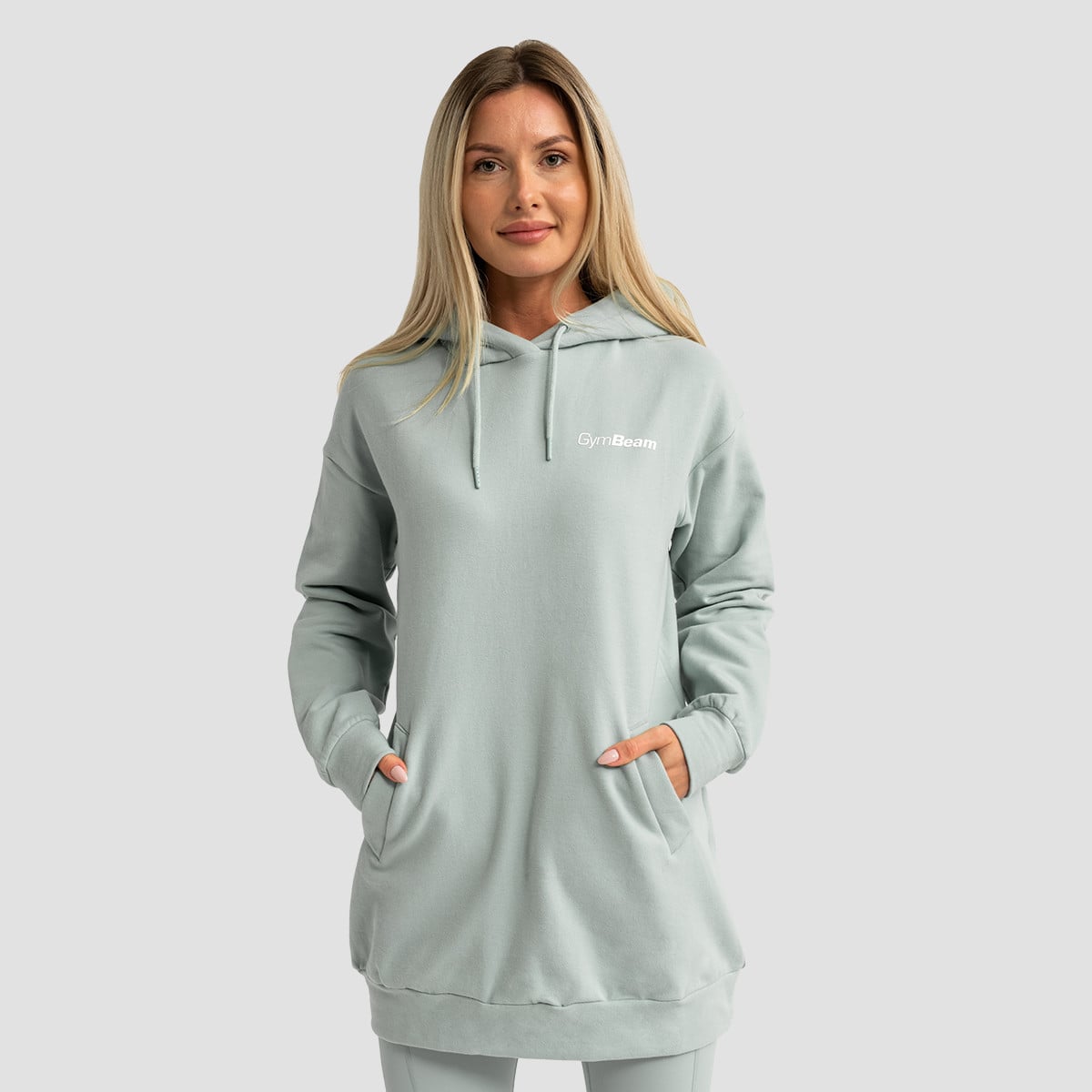 Limitless Longline Hoodie für Frauen Eucalypt - GymBeam