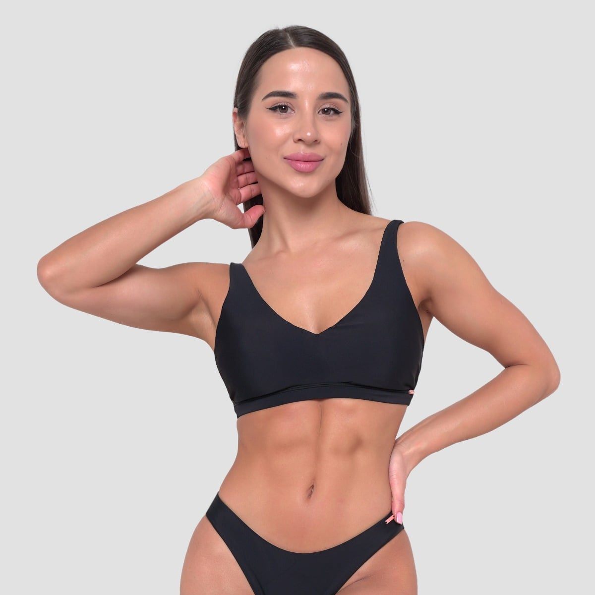 Sport Bikini Oberteil in Black - GymBeam