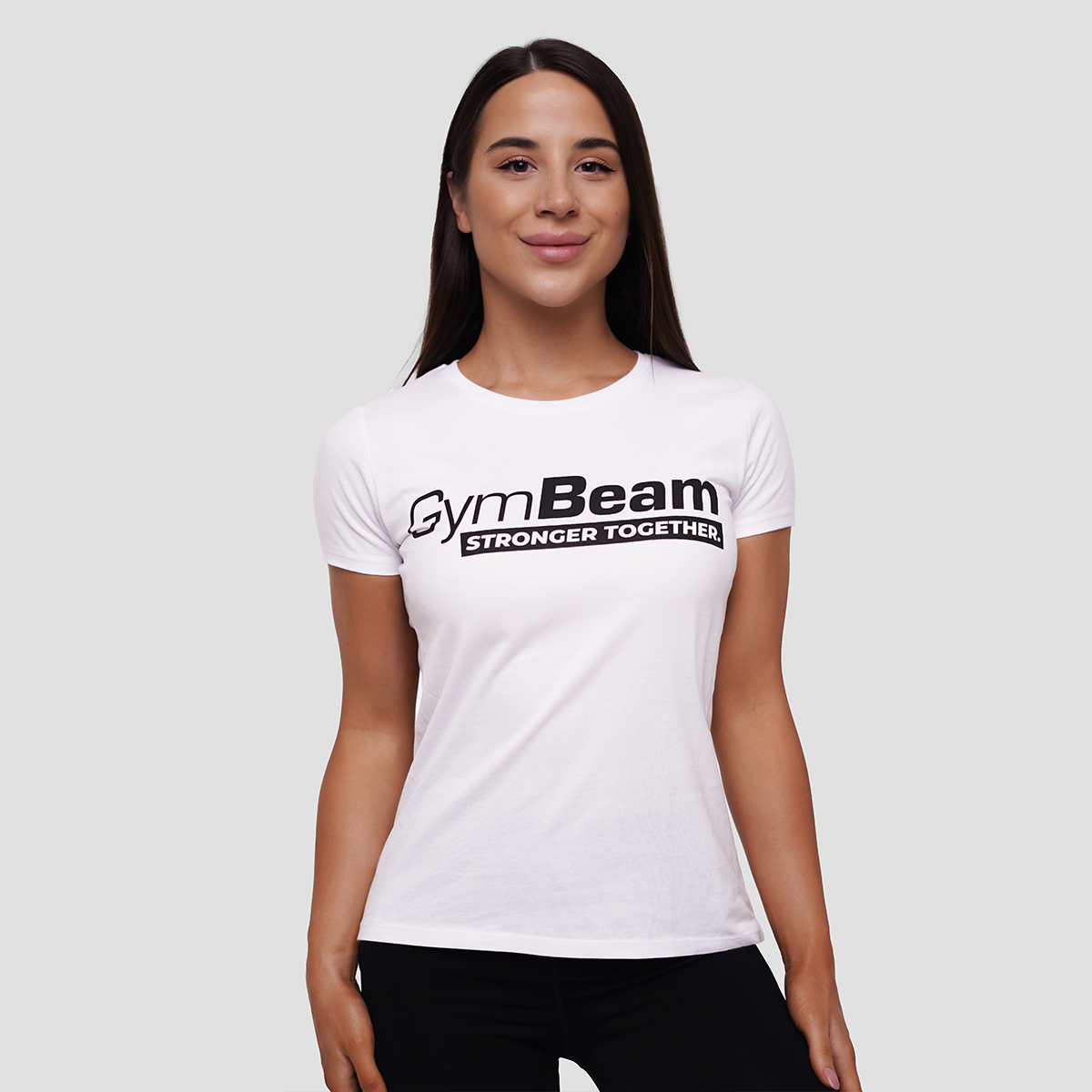 Stronger Together T-Shirt für Frauen in White - GymBeam