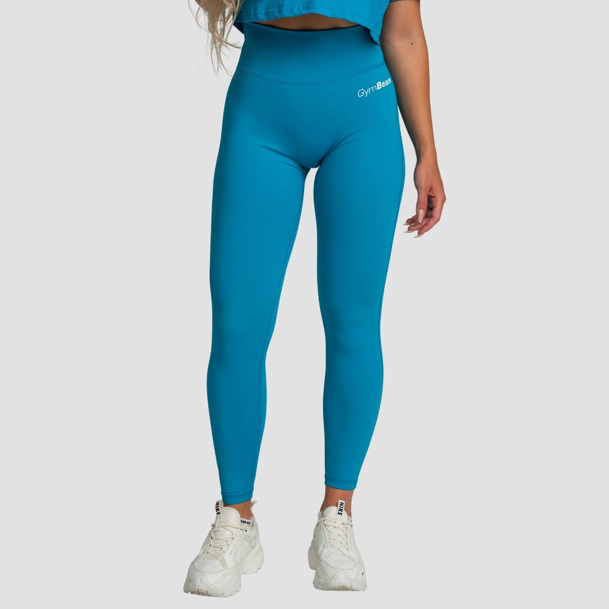 Limitless High-Waist Leggings Aquamarine - GymBeam
