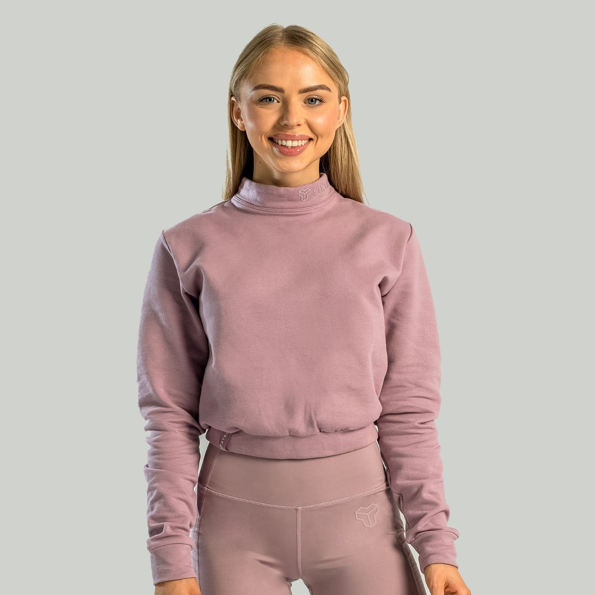 Essential Pullover mit Kragen für Frauen in Mauve - STRIX