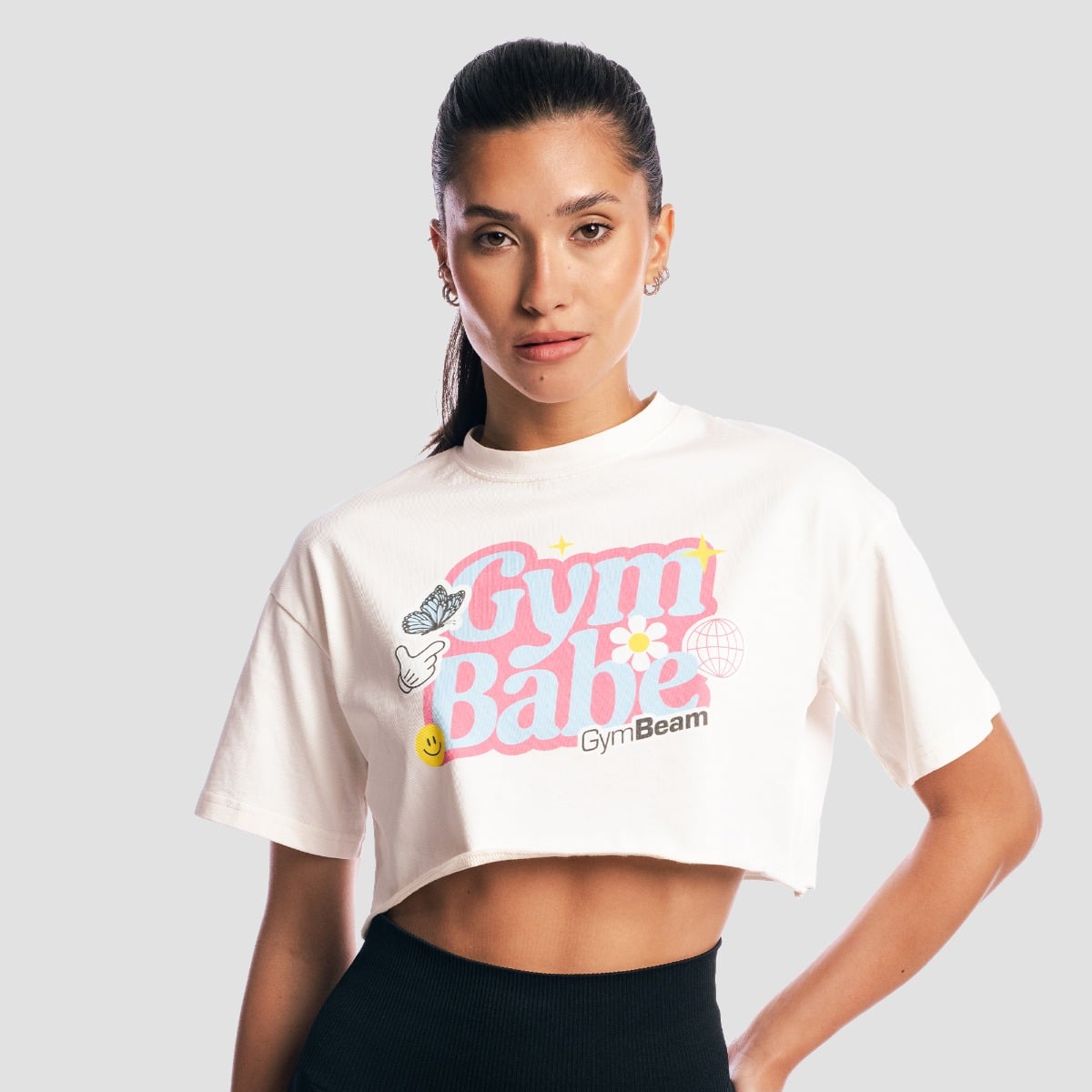 GymBabe Shirt für Frauen in Cream - GymBeam