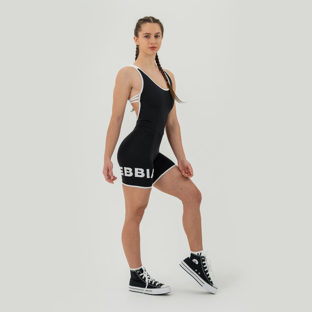 Women‘s Hammies Workout Jumpsuit Black - NEBBIA