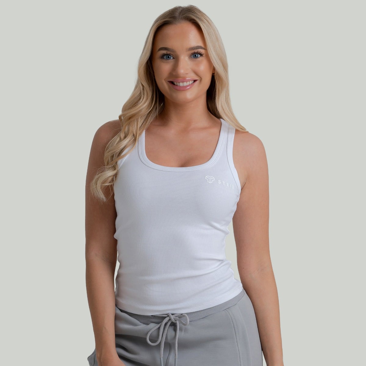 Tank Top für Frauen Ribbed in White - STRIX