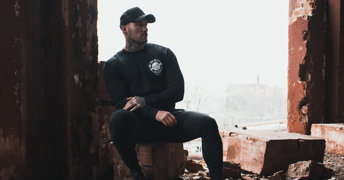 Sweatshirt The Best Version Black - GymBeam