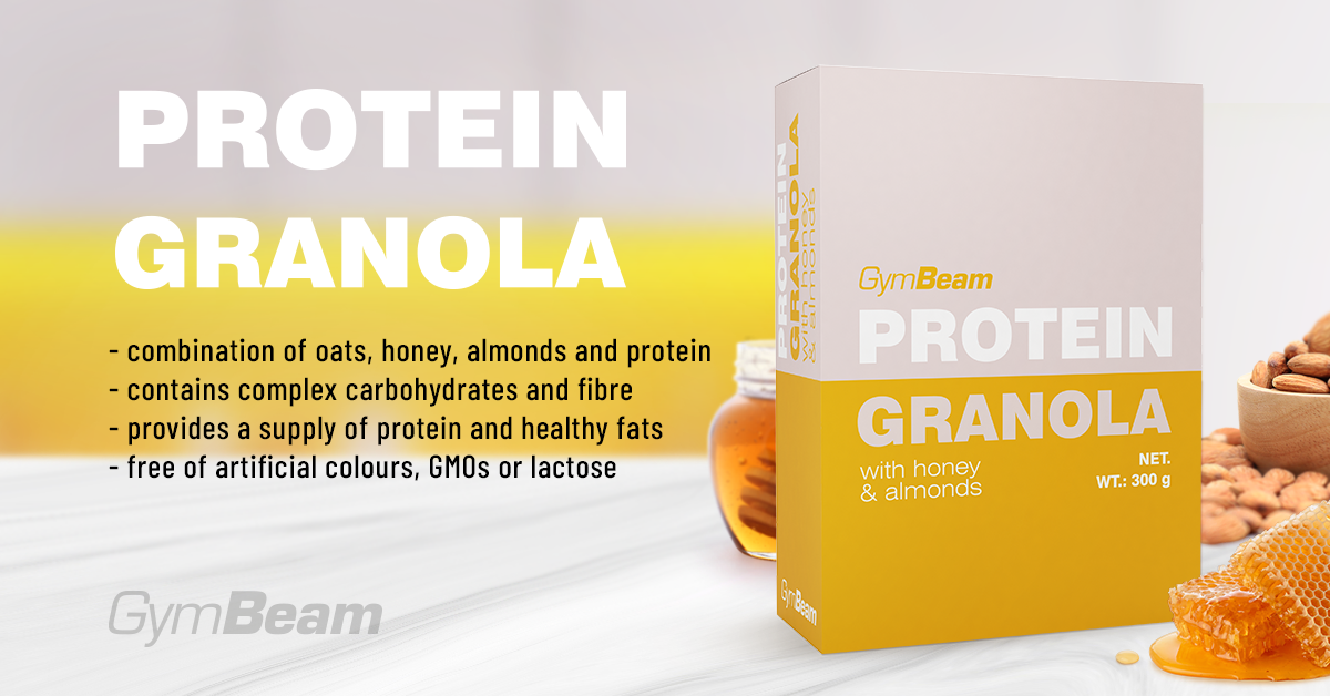 Protein Granola mit Honig & Mandeln - GymBeam