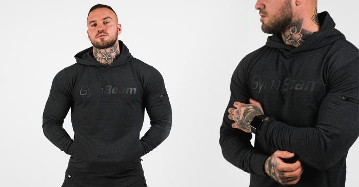Men's Hoodie Urban Grey - GymBeam 