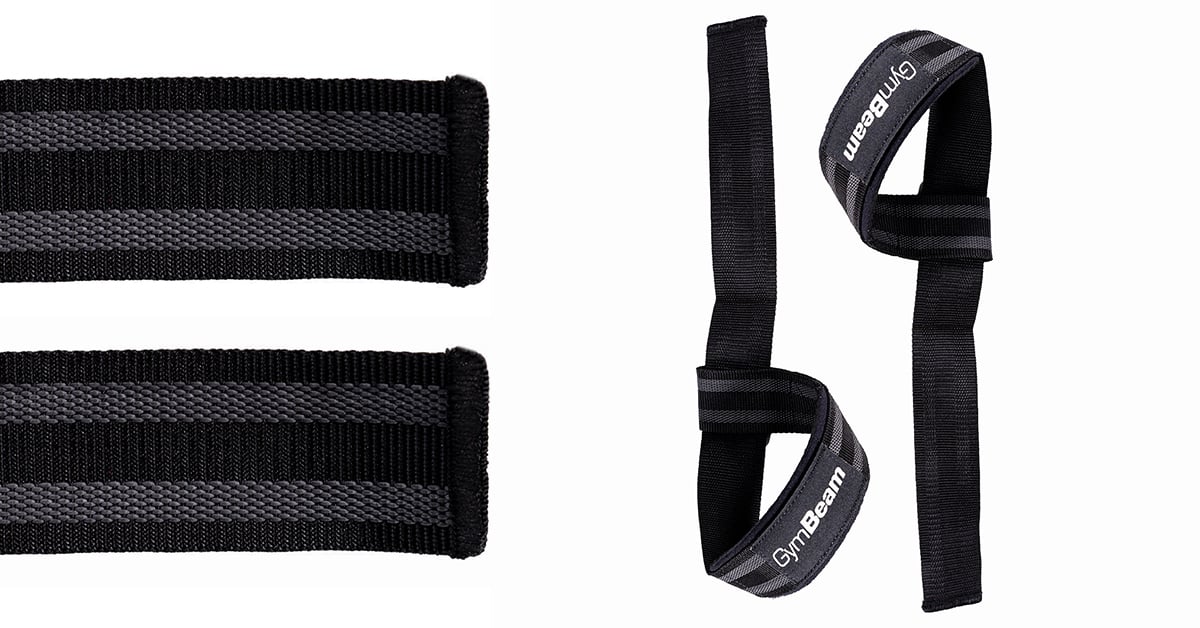 LIFT Lifting Straps Black &; Grey - GymBeam