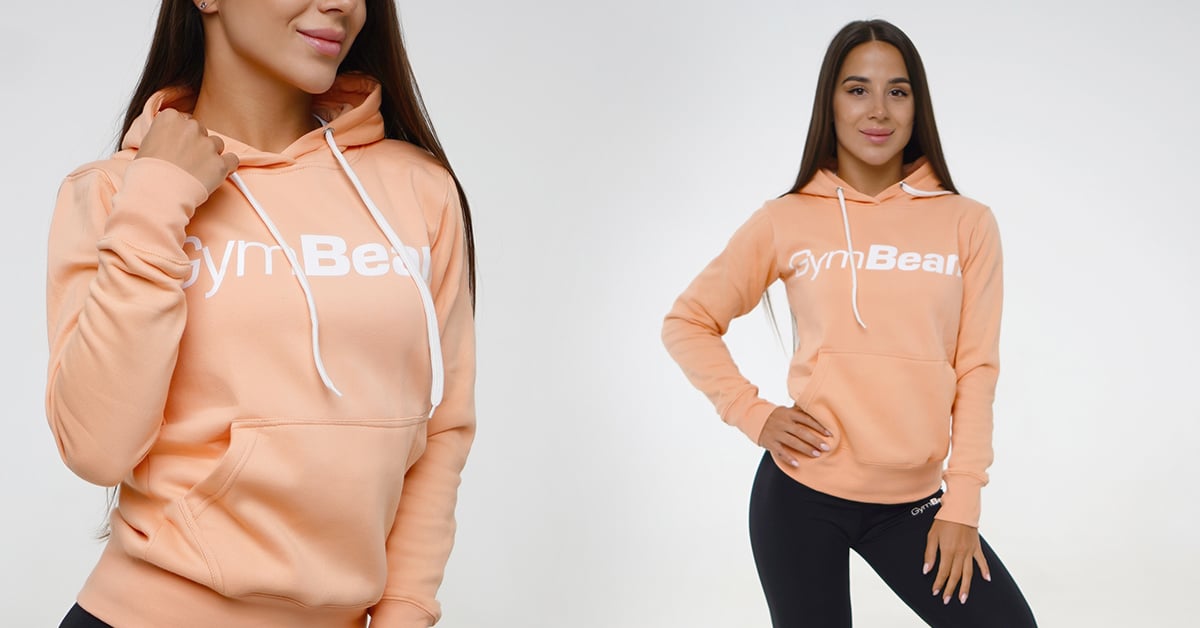 Women's Athlete Hoodie Powder Peach - GymBeam