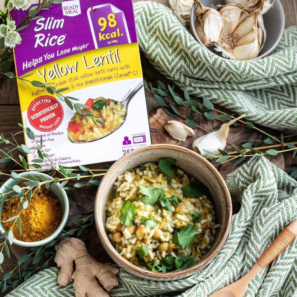 Verzehrfertige Lebensmittel Slim Rice Yellow Lentil 250 g - Slim Pasta